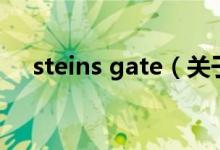 steins gate（關(guān)于steins gate的介紹）