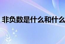 非負數(shù)是什么和什么的統(tǒng)稱（非負數(shù)是什么）