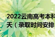 2022云南高考本科一批錄取時(shí)間從哪天到哪天（錄取時(shí)間安排）