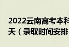 2022云南高考本科二批錄取時間從哪天到哪天（錄取時間安排）