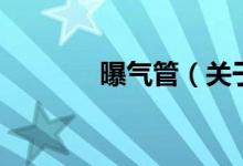 曝氣管（關(guān)于曝氣管的介紹）