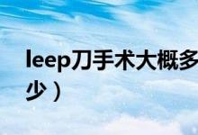 leep刀手術(shù)大概多少錢（leep刀手術(shù)費用多少）