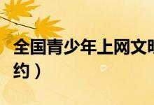 全國(guó)青少年上網(wǎng)文明公約（青少年上網(wǎng)文明公約）