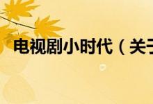 電視劇小時代（關(guān)于電視劇小時代的介紹）