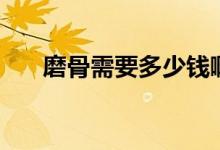 磨骨需要多少錢?。ス切枰嗌馘X）