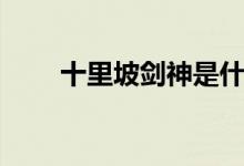 十里坡劍神是什么梗（十里坡劍神）