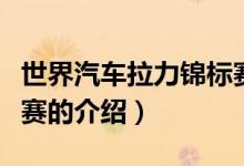 世界汽車(chē)?yán)﹀\標(biāo)賽（關(guān)于世界汽車(chē)?yán)﹀\標(biāo)賽的介紹）