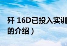 殲 16D已投入實訓(xùn)（關(guān)于殲 16D已投入實訓(xùn)的介紹）