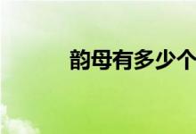 韻母有多少個（韻母有多少個）