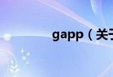 gapp（關于gapp的介紹）