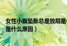 女性小腹墜脹總是放屁是什么問(wèn)題（女性小腹墜脹總是放屁是什么原因）