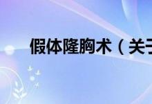 假體隆胸術(shù)（關(guān)于假體隆胸術(shù)的介紹）