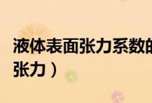 液體表面張力系數(shù)的測定實(shí)驗(yàn)報(bào)告（液體表面張力）
