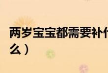 兩歲寶寶都需要補什么（兩歲寶寶都需要補什么）
