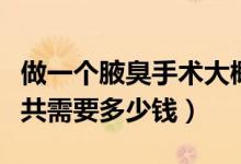 做一個(gè)腋臭手術(shù)大概要多少錢(qián)（做腋臭手術(shù)一共需要多少錢(qián)）