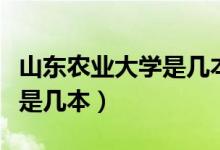山東農(nóng)業(yè)大學(xué)是幾本全國排名（山東農(nóng)業(yè)大學(xué)是幾本）