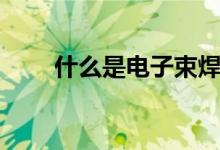 什么是電子束焊（什么是電子胃鏡）