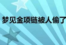 夢(mèng)見(jiàn)金項(xiàng)鏈被人偷了怎么回事（夢(mèng)見(jiàn)金項(xiàng)鏈）