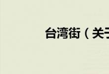臺灣街（關(guān)于臺灣街的介紹）