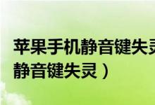 蘋果手機靜音鍵失靈怎么調(diào)回鈴聲（蘋果手機靜音鍵失靈）