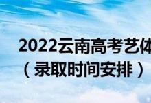 2022云南高考藝體類錄取時(shí)間從哪天到哪天（錄取時(shí)間安排）