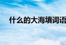 什么的大海填詞語一年級(jí)（什么的大海）