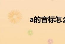 a的音標怎么讀（a的音標）