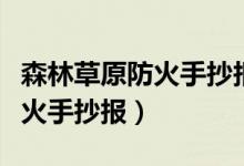 森林草原防火手抄報(bào)內(nèi)容怎么寫(xiě)（森林草原防火手抄報(bào)）
