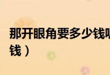 那開眼角要多少錢呢（想去開個(gè)眼角大概多少錢）