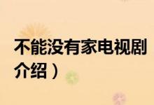 不能沒有家電視?。P(guān)于不能沒有家電視劇的介紹）