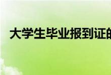 大學(xué)生畢業(yè)報到證的用途（是干什么用的）