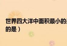 世界四大洋中面積最小的是哪個洋（世界四大洋中面積最小的是）