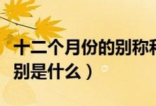 十二個(gè)月份的別稱和雅稱（十二個(gè)月的雅稱分別是什么）