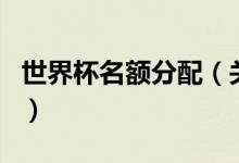 世界杯名額分配（關于世界杯名額分配的介紹）