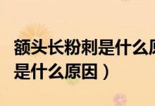 額頭長(zhǎng)粉刺是什么原因怎樣去掉（額頭長(zhǎng)粉刺是什么原因）