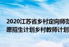 2020江蘇省鄉(xiāng)村定向師范生（江蘇2022本科提前批征求志愿招生計劃鄉(xiāng)村教師計劃）