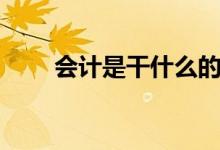 會(huì)計(jì)是干什么的（主要做哪些工作）