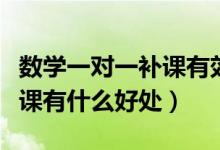 數(shù)學一對一補課有效果嗎（高三數(shù)學一對一補課有什么好處）