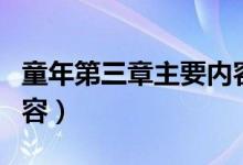 童年第三章主要內容簡寫（童年第三章主要內容）