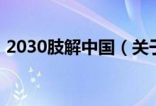 2030肢解中國(guó)（關(guān)于2030肢解中國(guó)的介紹）