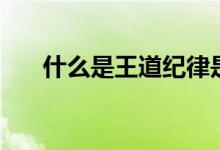 什么是王道紀律是霸道（什么是王道）
