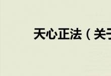 天心正法（關(guān)于天心正法的介紹）