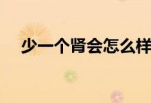 少一個腎會怎么樣（少一個腎會怎么樣）