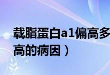 載脂蛋白a1偏高多少才是?。ㄝd脂蛋白a1偏高的病因）