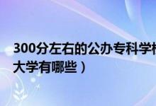 300分左右的公辦?？茖W(xué)校（2022年300分左右的公辦專科大學(xué)有哪些）