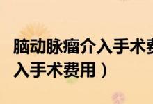 腦動(dòng)脈瘤介入手術(shù)費(fèi)用醫(yī)保報(bào)銷（腦動(dòng)脈瘤介入手術(shù)費(fèi)用）