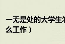 一無是處的大學(xué)生怎么找工作（大學(xué)生能做什么工作）