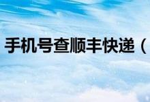 手機(jī)號查順豐快遞（手機(jī)號查順豐快遞單號）