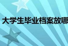 大學生畢業(yè)檔案放哪里比較好（可以放在哪）