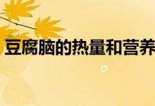 豆腐腦的熱量和營(yíng)養(yǎng)（豆腐腦的熱量是多少）